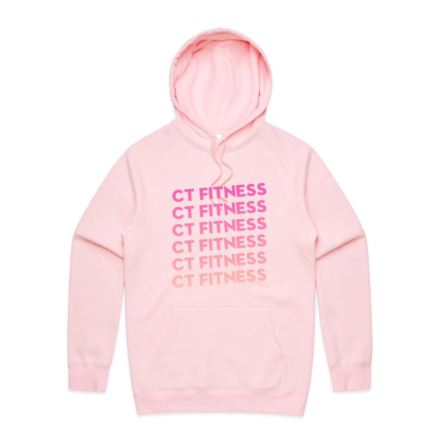 CT Fitness Pink Ombre Hoodie Sweatshirt