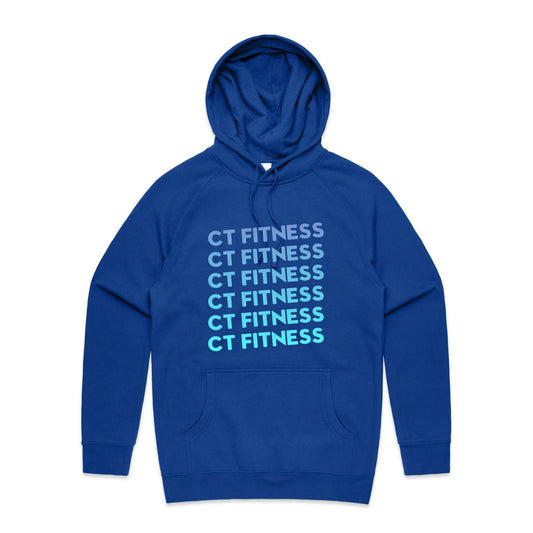 CT Fitness Blue Ombre Hoodie Sweatshirt