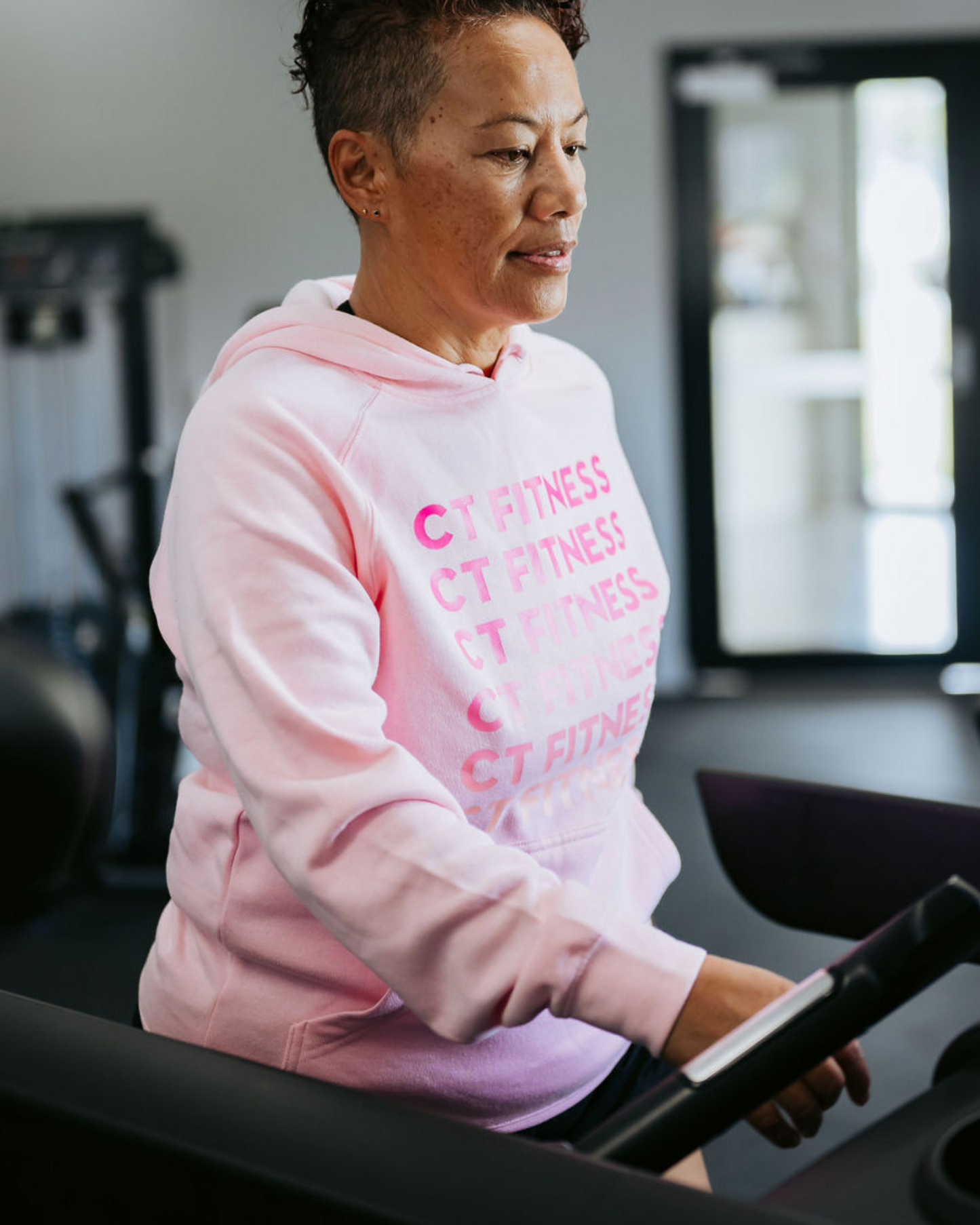 CT Fitness Pink Ombre Hoodie Sweatshirt
